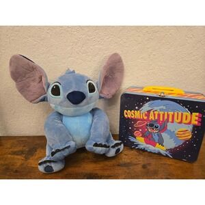 Disney Lilo & Stitch Plush Stuffed Animal & Cosmic Attitude Lunch Box Kids